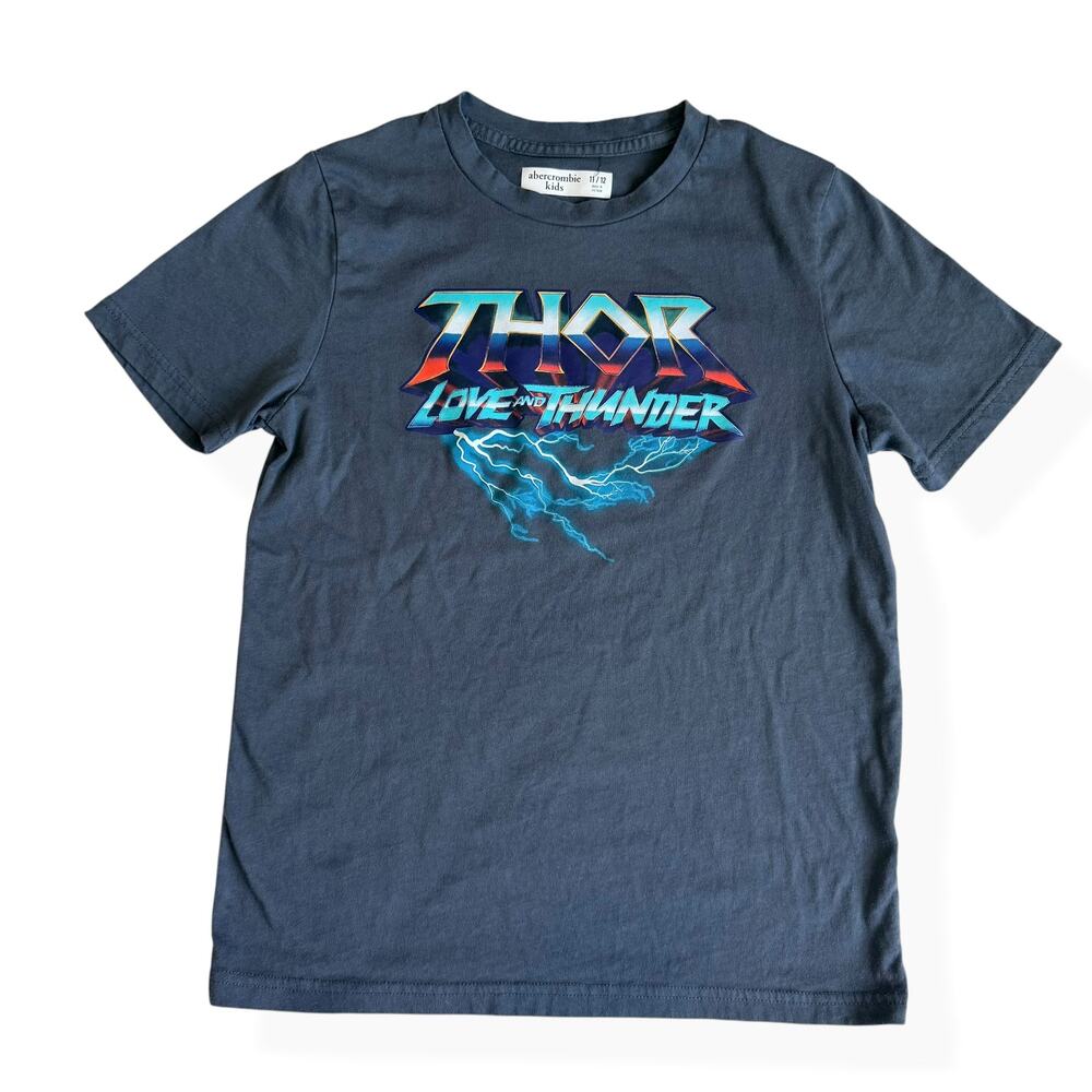 Abercrombie Kids THOR Love and Thunder Graphic Tee Youth 11/12